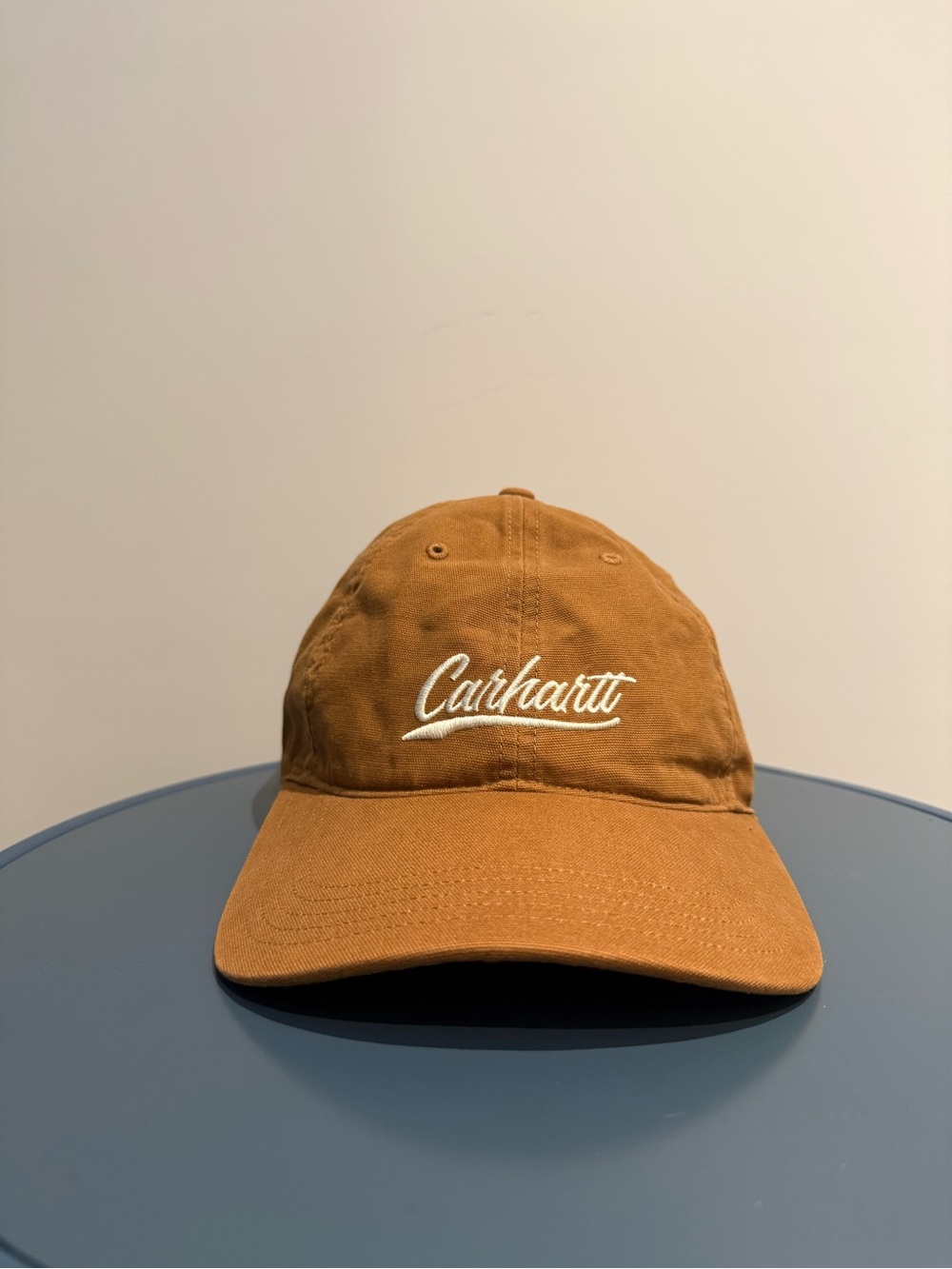 Women’s Carhartt Brown Canvas Script Logo Adjustable Cap - One Size